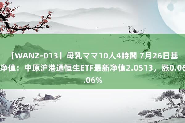 【WANZ-013】母乳ママ10人4時間 7月26日基金净值：中原沪港通恒生ETF最新净值2.0513，涨0.06%