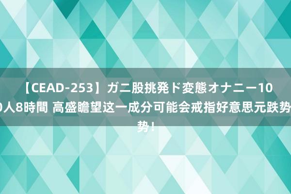 【CEAD-253】ガニ股挑発ド変態オナニー100人8時間 高盛瞻望这一成分可能会戒指好意思元跌势！